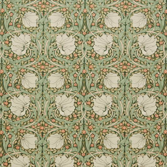 STOUT TEXTILES  UPHOLSTERY,VELVET TRADITIONAL, FLORAL HUNTER   - 7871-4