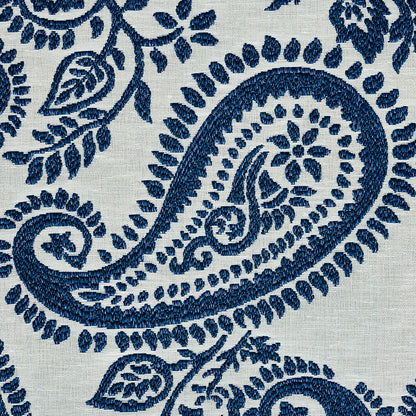 SCHUMACHER FABRIC  NEW TRADITIONAL MILENA PAISLEY   BLUE   - 78722