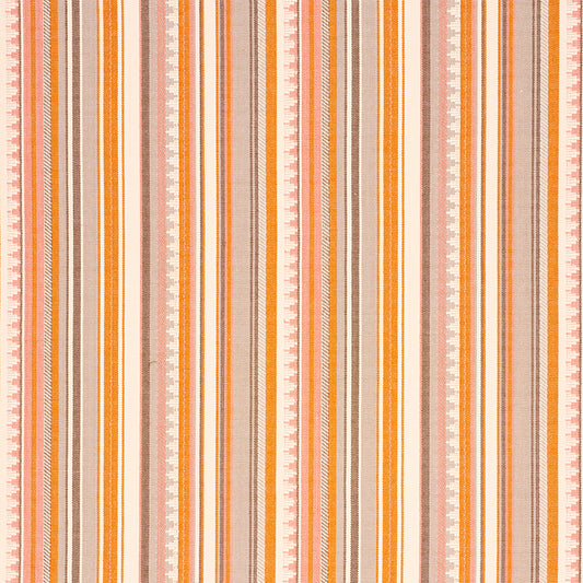 SCHUMACHER  OPEN SKY ZUNI STRIPE PATTERN WOVENS PATTERN WOVENS ORANGE , PINK   - 78732