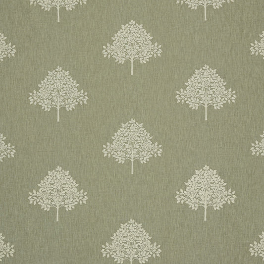 STOUT TEXTILES  DRAPERY,EMBROIDERIES TRADITIONAL, LEAF SAGE   - 7875-3