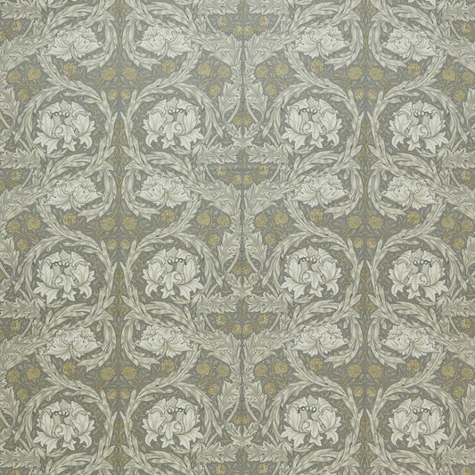 STOUT TEXTILES  UPHOLSTERY,VELVET TRADITIONAL, LEAF NICKEL   - 7877-3