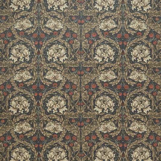 STOUT TEXTILES  UPHOLSTERY,VELVET TRADITIONAL, LEAF COFFEE,JAVA,MOCHA   - 7877-4