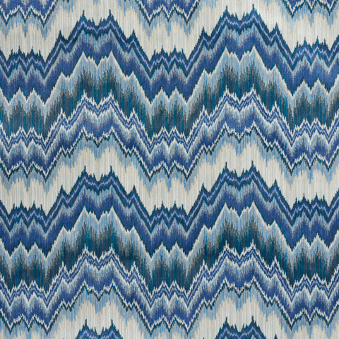 SCHUMACHER  EARTH AND SKY BEZIQUE FLAMESTITCH VELVET   Lapis   - 78792