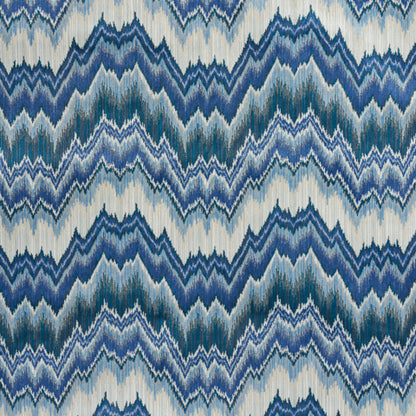 SCHUMACHER  EARTH AND SKY BEZIQUE FLAMESTITCH VELVET   Lapis   - 78792