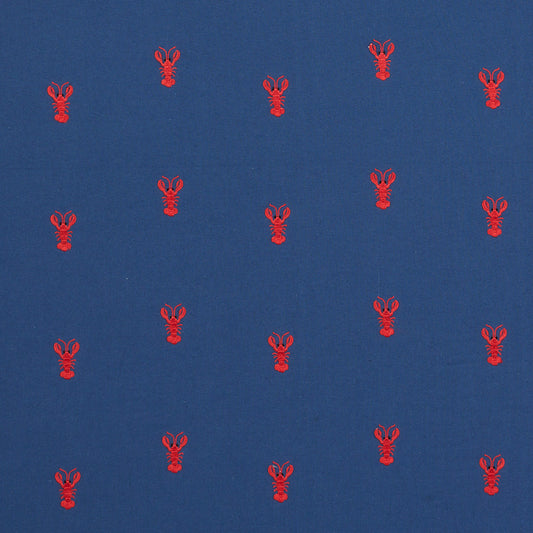SCHUMACHER  EXQUISITE EMBROIDERIES LOBSTER EMBROIDERY EMBROIDERIES EMBROIDERIES NAVY   - 78800