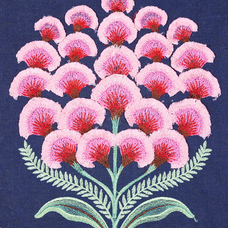 SCHUMACHER  EXQUISITE EMBROIDERIES AURELIA EMBROIDERY EMBROIDERIES EMBROIDERIES NAVY   - 78810