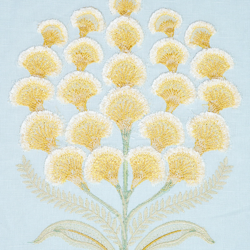 SCHUMACHER FABRIC  EXQUISITE EMBROIDERIES AURELIA EMBROIDERY   SKY   - 78811