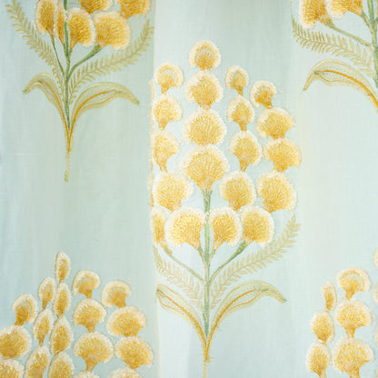 SCHUMACHER FABRIC  EXQUISITE EMBROIDERIES AURELIA EMBROIDERY   SKY   - 78811