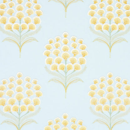 SCHUMACHER FABRIC  EXQUISITE EMBROIDERIES AURELIA EMBROIDERY   SKY   - 78811