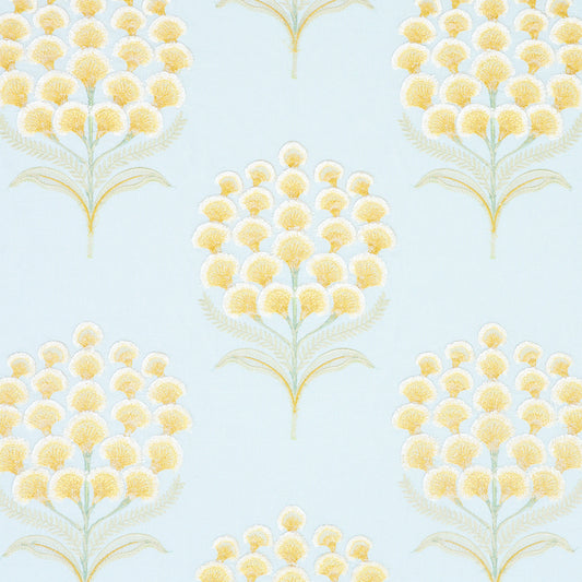 SCHUMACHER FABRIC  EXQUISITE EMBROIDERIES AURELIA EMBROIDERY   SKY   - 78811