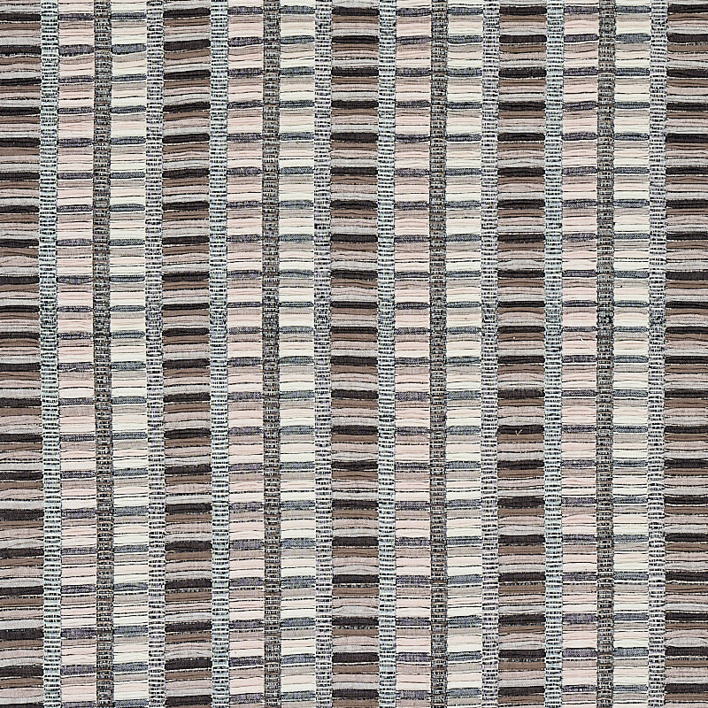 SCHUMACHER  A RUM FELLOW PALOPO HAND WOVEN STRIPE PATTERN WOVENS PATTERN WOVENS BLACK   - 78820