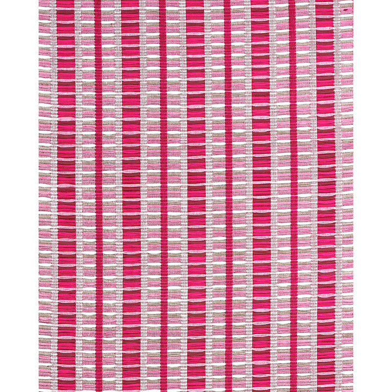 SCHUMACHER  A RUM FELLOW PALOPO HAND WOVEN STRIPE PATTERN WOVENS PATTERN WOVENS FLAMINGO   - 78821