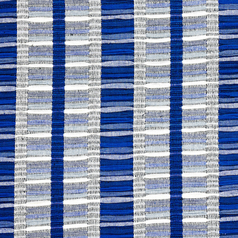 SCHUMACHER  A RUM FELLOW PALOPO HAND WOVEN STRIPE PATTERN WOVENS PATTERN WOVENS AZUL   - 78822