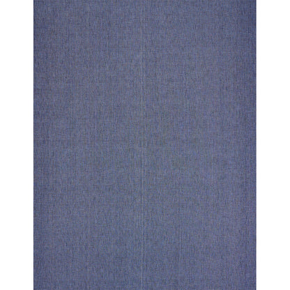 Blue woven fabric swatch with subtle texture, solid indigo shade, ideal for apparel or home decor.