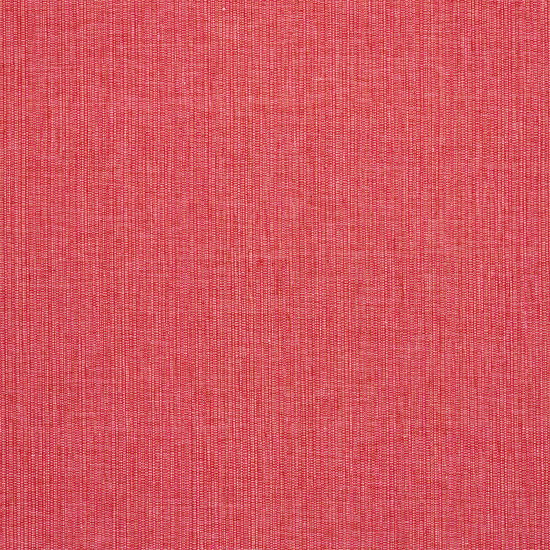 Coral red woven fabric with visible vertical and horizontal threads.
