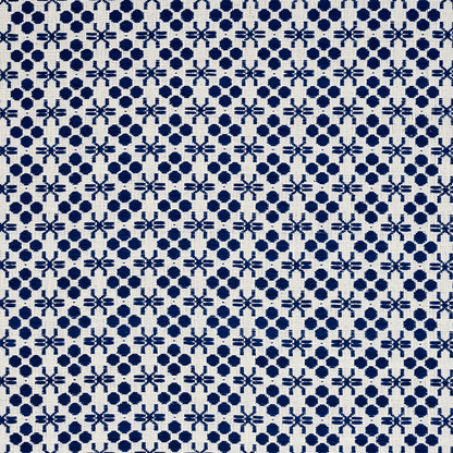 SCHUMACHER FABRIC  A RUM FELLOW LEMPA HAND WOVEN   INDIGO   - 78880