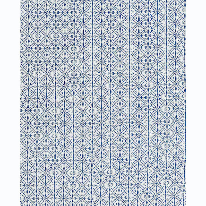 SCHUMACHER  A RUM FELLOW POXTE HAND WOVEN PATTERN WOVENS PATTERN WOVENS NAVY   - 78891