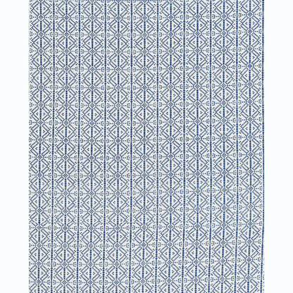 SCHUMACHER  A RUM FELLOW POXTE HAND WOVEN PATTERN WOVENS PATTERN WOVENS NAVY   - 78891