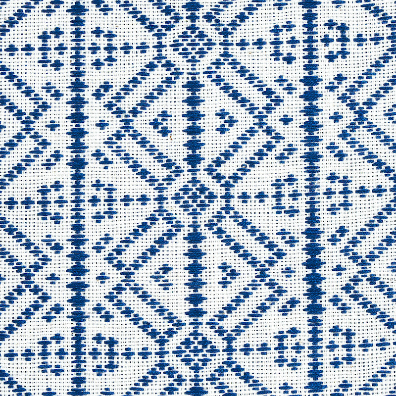 SCHUMACHER  A RUM FELLOW POXTE HAND WOVEN PATTERN WOVENS PATTERN WOVENS NAVY   - 78891