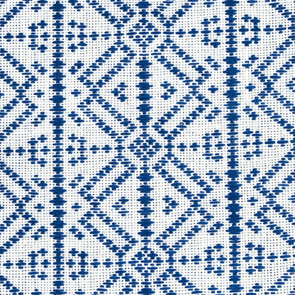 SCHUMACHER  A RUM FELLOW POXTE HAND WOVEN PATTERN WOVENS PATTERN WOVENS NAVY   - 78891