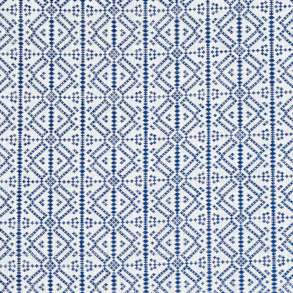 SCHUMACHER  A RUM FELLOW POXTE HAND WOVEN PATTERN WOVENS PATTERN WOVENS NAVY   - 78891