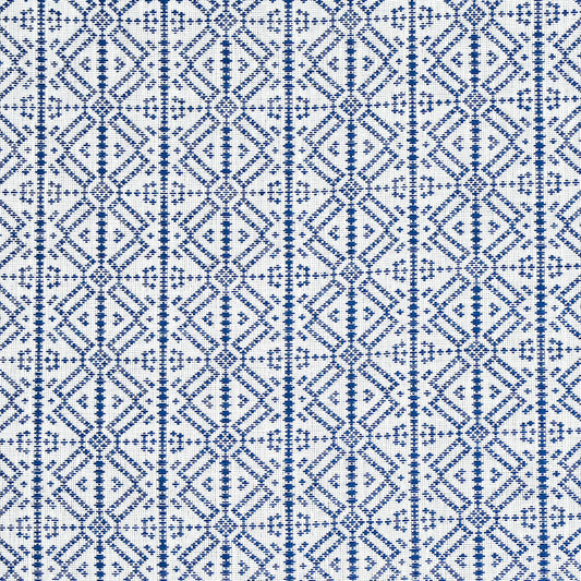 SCHUMACHER  A RUM FELLOW POXTE HAND WOVEN PATTERN WOVENS PATTERN WOVENS NAVY   - 78891