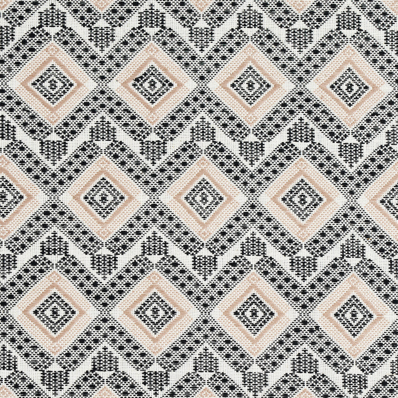 SCHUMACHER  A RUM FELLOW OCOSITO HAND WOVEN PATTERN WOVENS PATTERN WOVENS BLACK   - 78900