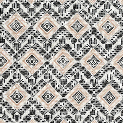 SCHUMACHER  A RUM FELLOW OCOSITO HAND WOVEN PATTERN WOVENS PATTERN WOVENS BLACK   - 78900