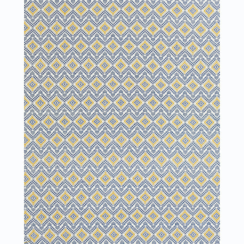 SCHUMACHER FABRIC  A RUM FELLOW OCOSITO HAND WOVEN   BLUE   - 78901