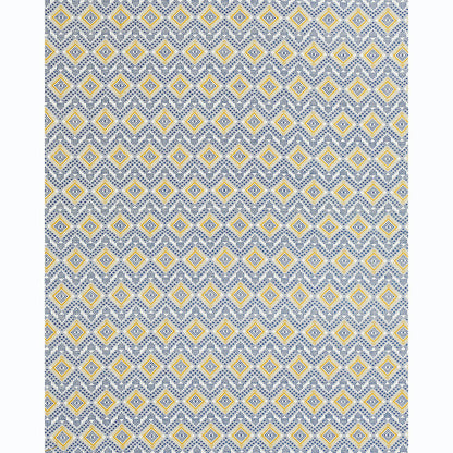 SCHUMACHER FABRIC  A RUM FELLOW OCOSITO HAND WOVEN   BLUE   - 78901