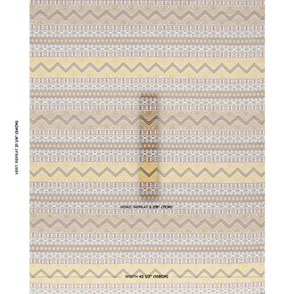 SCHUMACHER  A RUM FELLOW HOLMUL HAND WOVEN PATTERN WOVENS PATTERN WOVENS OCHRE   - 78922