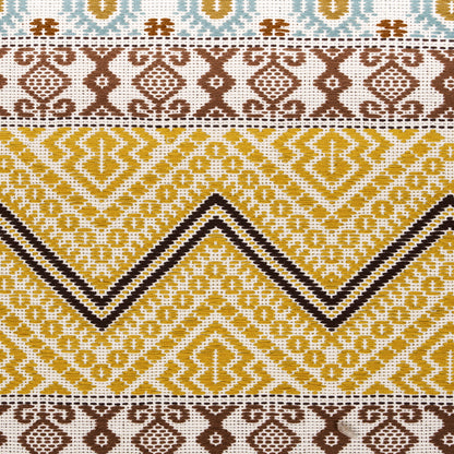 SCHUMACHER  A RUM FELLOW HOLMUL HAND WOVEN PATTERN WOVENS PATTERN WOVENS OCHRE   - 78922