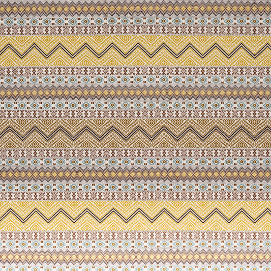 SCHUMACHER  A RUM FELLOW HOLMUL HAND WOVEN PATTERN WOVENS PATTERN WOVENS OCHRE   - 78922