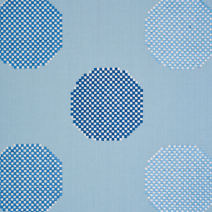 SCHUMACHER  SCANDINAVIAN MODERN Hansen Embroidery EMBROIDERIES,SHEERS & CASEMENTS EMBROIDERIES,SHEERS & CASEMENTS BLUE   - 78942