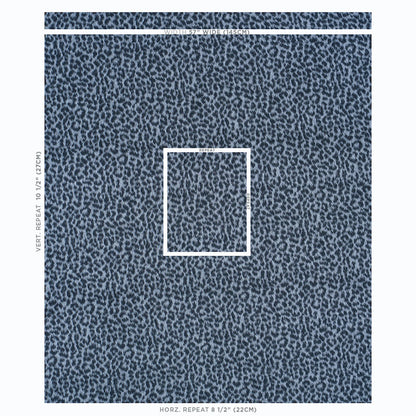 Grey leopard-pattern woven fabric swatch with visible weave texture.
