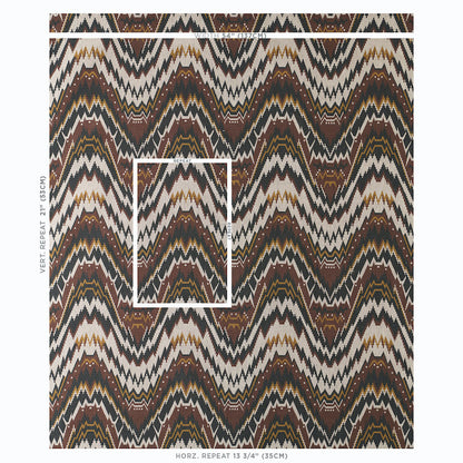 SCHUMACHER  RIVE GAUCHE TAURIDE ??PINGL?? WOVEN WOVEN BROWN   - 79040