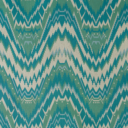 SCHUMACHER  RIVE GAUCHE TAURIDE ??PINGL?? WOVEN WOVEN PEACOCK   - 79042