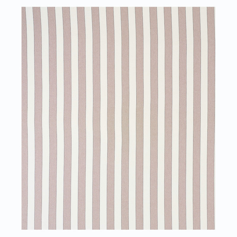 Square fabric with narrow pale pink and beige vertical stripes, striped textile suitable as a napkin or placemat.