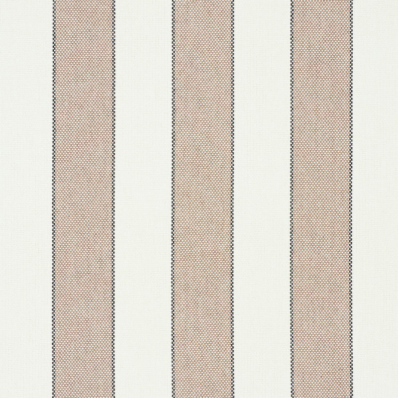 Beige and cream vertical striped woven fabric with subtle texture, suitable for upholstery or drapery.