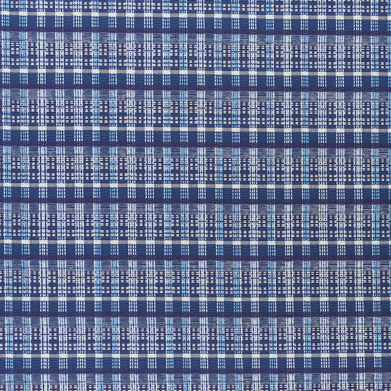 SCHUMACHER  SCANDINAVIAN MODERN ZEALAND CHECK PATTERN WOVENS PATTERN WOVENS DENIM   - 79070