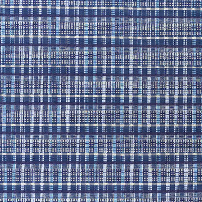 SCHUMACHER  SCANDINAVIAN MODERN ZEALAND CHECK PATTERN WOVENS PATTERN WOVENS DENIM   - 79070