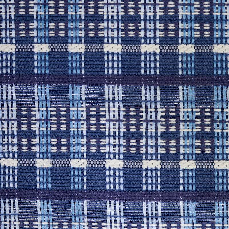 SCHUMACHER  SCANDINAVIAN MODERN ZEALAND CHECK PATTERN WOVENS PATTERN WOVENS DENIM   - 79070