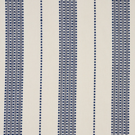 SCHUMACHER  SCANDINAVIAN MODERN LUBECK STRIPE PATTERN WOVENS PATTERN WOVENS NAVY   - 79090