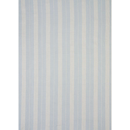 Light blue and white vertical stripes; woven fabric texture suitable for wallpaper or upholstery.