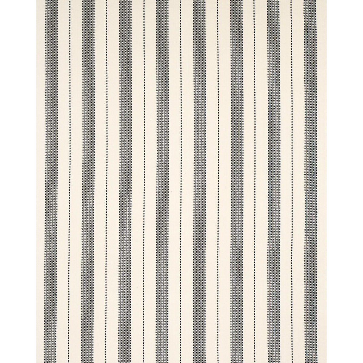 SCHUMACHER FABRIC  STRIPES REVISITS LUBECK STRIPE   BLACK   - 79094