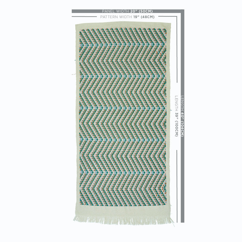 SCHUMACHER  A RUM FELLOW AMATES HAND WOVEN BROCADE PATTERNED WOVENS PATTERNED WOVENS DUCK EGG   - 79224