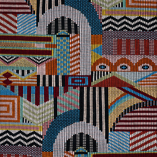 SCHUMACHER  A RUM FELLOW PALOMAR HAND WOVEN BROCADE PATTERN WOVENS PATTERN WOVENS MULTI   - 79290