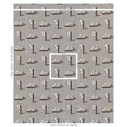 SCHUMACHER  MISTERIOSO DOMINO ??PINGL?? WOVEN WOVEN BROWN   - 79322