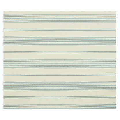 Cream backdrop with pale blue horizontal stripes of varying thickness; indoor/outdoor striped fabric pattern.