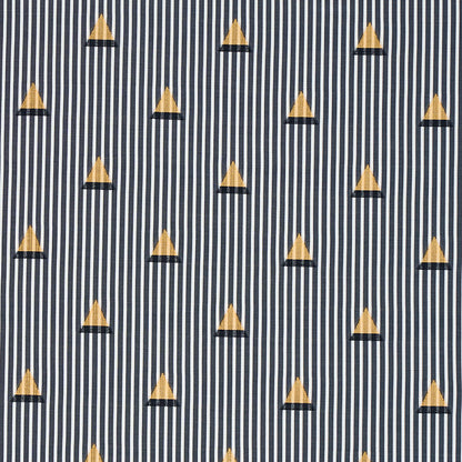 SCHUMACHER  MISTERIOSO LUDUS STRIPE PATTERN WOVENS PATTERN WOVENS BLACK   - 79360